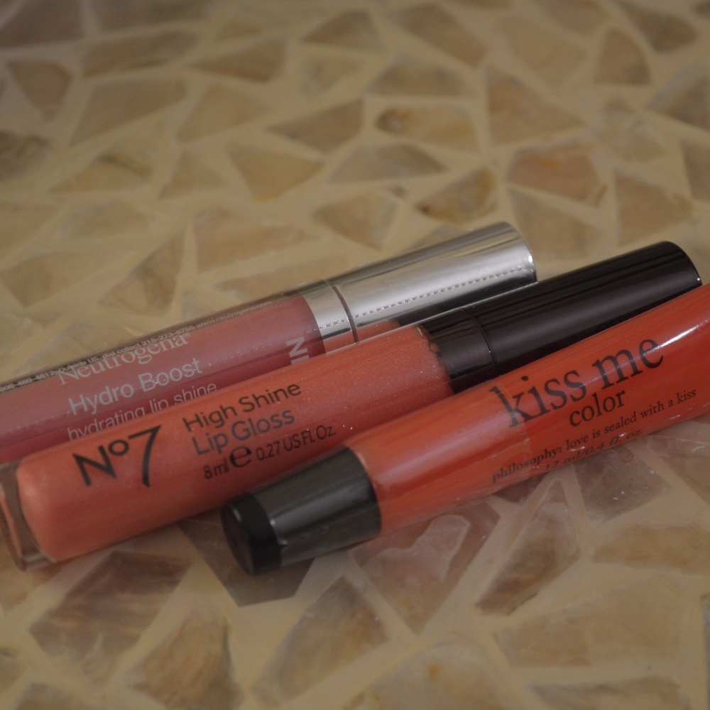 Lip gloss Bundle: Philosoply, No7 & Neutrogena
